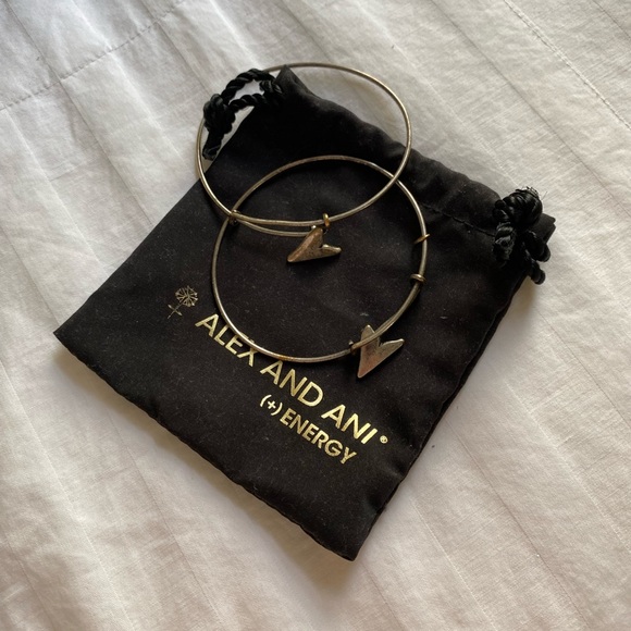 Alex and Ani Silver Shark Tooth Bracelet - Picture 10 of 11